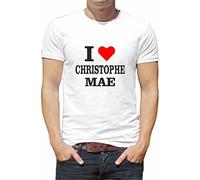 Générique T Shirt Personnaliser Chanteur i Love Christophe Mae N177