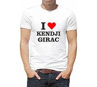 Générique T Shirt Personnaliser Chanteur kendji girac N122 (L, Blanc)