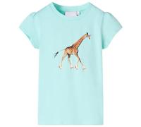 Générique T-Shirt pour Enfants Aqua Clair 128,Hauts pour Enfants,0.16KG-10567