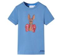 Générique T-Shirt pour Enfants avec Manches Courtes Bleu Moyen 128,Hauts pour Enfants,0.17KG-11877