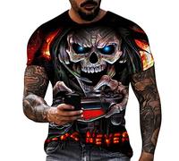 Générique T-Shirt T-Shirt Imprimé Col Rond Chemise Slim Fit Tee Shirt Humour T-Shirt T-Shirt à Col en V Tops Homme T-Shirt à Col en V Tops Homme T Shirt Homme Blanc pour Cadeau
