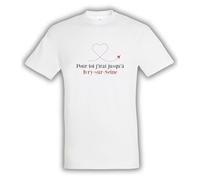 Générique T-Shirt Unisexe pour toi j’irai Jusqu’à Ivry-sur-Seine - Idée Cadeau Amour & Voyage - 100% Coton Taille S