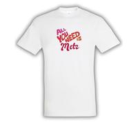 Générique T-Shirt Ville Unisexe All You Need is Metz - Idée Cadeau Originale - 100% Coton Taille M