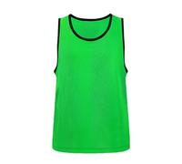 Générique T-Shirts Coton pour Garçons - Gilet sans Manches pour Enfants Haut Solide décontracté Populaire Large Fourchette latérale vêtement de Sport Gilet Ample (Green 10-15 Years)