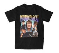 Générique T-Shirts De Couple,Pedro Pascal Manches Courtes Amples, Style De Rue Décontracté, Adaptés À Un Usage Quotidien (1 L)