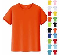 Générique T-Shirts Enfants Garçons Filles Manches Courtes Couleur Unie Décontracté Hauts pour Enfants Vêtements S Bébé Garçon Chemise