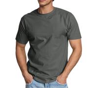 Générique T-Shirts et Tops de Sport Homme Tee Shirt Gym Running Tshirt Été Manches Courtes Tee-Shirt Couleur Unie Teeshirt Respirant Séchage Rapid Entraînement Vêtements des Dark Gray XXXL