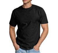 Générique T-Shirts et Tops de Sport Homme Tee Shirt Gym Running Tshirt Été Manches Courtes Tee-Shirt Couleur Unie Léger Teeshirt Respirant Séchage Rapid Entraînement Vêtements Sale Black XXXXL