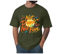 Générique T-Shirts Homme à Manches Courtes en Coton Confortable - Thème Bière Allemande German Drinking Team Impression Vintage - T-Shirts Décontracté Polyvalent pour Oktoberfest Fête