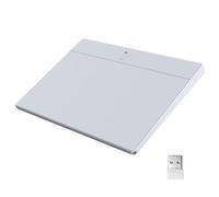Générique T02 Touchpad Filaire sans Fil Trackpad Multi-Navigation 2 4G BT USB avec Surface en Verre trempé Ultra-Mince Portable Compatible Ordinateur de Bureau et PC