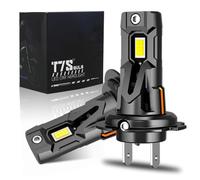 Générique T7S Ampoules LED H7 6500 K Blanc Froid - Canbus Sans Erreur, 2 Pièces - Haute Luminosité 30000 Lm par Ampoule - Plug & Play pour Voiture & Moto (Remplace Halogène H7)