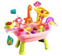 Générique Table à Eau - avec Robinet Vaisselle Végétale Jouet | Station de Jeu pour en Plein air | pour Les d'âge préscolaire, garçons et Filles âgés de 3 Ans et Plus, Interaction avec la piscin