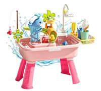 Générique Table À Eau Extérieure pour - De Piscine Électriques Sensoriels | Playset Cuisine D'Été avec Évier - pour Garçons Filles Intérieur Extérieur Jardin Cour Terrasse Plage Parc