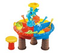 Générique Table à Sable et Eau, Jeux Sensoriels avec Table d'Activités Aquatiques, Jouets Éducatifs avec Accessoires et Activités d'apprentissage pour Maternelle, Loisirs Créatifs 3 Ans