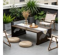 Générique Table À Thé Chinoise en Bambou Table Basse Pliante Japonaise en Bambou Massif | Tables De Salon Escamotable, Bureau Pliant Portable pour Lit, Méditation, Salle De Thé(Black,100cm/39.4in)