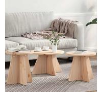 Générique Table Basse 3 pcs Naturel,Meubles,Tables,Tables Basses et Tables d'appoint,Tables Basses,Beige,10.8 KG,873538