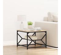 Générique Table Basse avec étagère en chêne de Sonoma - 51 x 50 x 40 cm - Fabriquée en Bois d'ingénierie,Meubles,Tables,Tables Basses et Tables d'appoint,Tables Basses,Marron,7.2 KG,868226