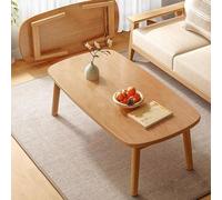 Générique Table Basse Bois, Petite Table à Thé Pliable De Tatami Tables Basse Tables d'Appoint, avec Pieds en Bois de Pin Pliante Our Salon, Bureau, Salle à Manger(White,80x55x45cm)