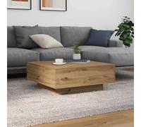 Générique Table Basse chêne Artisanal 80 x 80 x 31 cm Bois d'ingénierie,Meubles, Tables, Tables Basses et Tables d'appoint, Tables Basses, Marron (Poids 23.81KG)