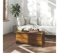 Générique Table Basse Chêne Marron 90x50x41,5 cm Bois d'ingénierie,Meubles,Tables,Tables Basses et Tables d'appoint,Tables Basses,Brun,25.72 KG,813031