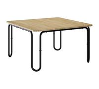 Générique Table Basse Chêne Sonoma 100 x 100 x 45 cm Bois d'Ingénierie | Pieds en forme de U, cadre en acier galvanisé, plateau en bois d'ingénierie, entretien au chiffon humide