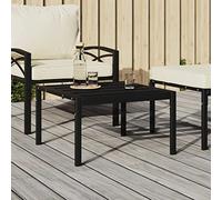 Générique Table Basse de Jardin Noir 60x60x35 cm Acier,Mobilier de Jardin,Sièges de Jardin,Éléments pour canapés modulables de jardin-362726