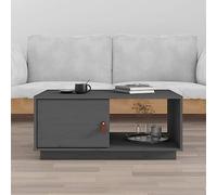 Générique Table Basse Gris 80x50x35,5 cm Bois Massif de pin,Tables,Tables Basses et Tables d'appoint,Tables basses-818262