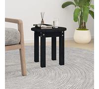 Générique Table Basse Noir Ø 35x35 cm Bois Massif de pin,Tables,Tables Basses et Tables d'appoint,Tables basses-822341