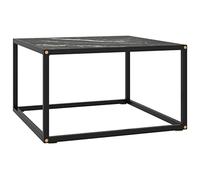 Générique Table Basse Noir avec Verre marbre Noir 60x60x35 cm,Tables,Tables Basses et Tables d'appoint,Tables basses-322874