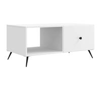 Générique Table Basse Rectangle Bois Ingenierie 90x50x40 cm Blanc