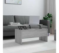 Générique Table Basse Sonoma Gris 102x50,5x46,5 cm Bois d'ingénierie,Meubles, Tables, Tables Basses et Tables d'appoint, Tables Basses, Gris (Poids 28.14KG)