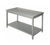 Générique Table Centrale en INOX 100 x 70 cm - Surface Robuste et Facile à Nettoyer - Idéale pour Cuisines