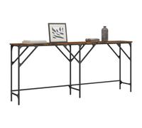Générique Table Console chêne fumé 180x29x75 cm Bois d'ingénierie,Meubles,Tables,Tables Basses et Tables d'appoint,Tables d'appoint,Brun,12.39 KG,837764