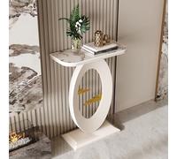 Générique Table Console de Salon - Table Console Moderne avec Cadre en métal, Petite Table étroite, Table d'appoint pour Salon, Couloir, Hall d'entrée, (Blanc - 2,80 cm/31,4 po)