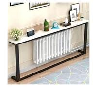 Générique Table Console d'entrée avec Base en métal, Table de Couloir Mince avec étagère intégrée, Table Console Ultra-Mince avec Rangement Ouvert pour Les Murs du Salon, Le Couloir et l'entrée