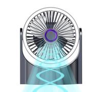 Générique Table Cooler Hangable Blower For Whole Room, 180 Degree Rotation For Home | Desktop Fan USB,Adjustable Quiet Air Circulator - Clooer Quiet Hangable For Women Men