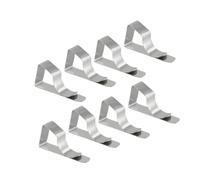 Générique Table Cover Clips, 8 Pieces Windproof Stainless Steel Clamps | Table Cloth Holder Clips For Indoor Outdoor Garden Family Dinner Party Camping Christmas Birthday Restaurant