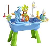 Générique Table D'Activités Aquatiques,avec Pompe Sensoriels Amusants | Table Piscine Enfant Évier Cuisine | pour Garçons Et Filles Intérieur Extérieur Jardin Cour Patio Pelouse Plage Maternelle