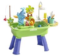 Générique Table D'Activités Aquatiques, De Piscine Électriques Sensoriels | Set Table De Jeu d'eau Évier Piscine,pour Garçons Filles Intérieur Extérieur Jardin Cour Terrasse Plage Parc