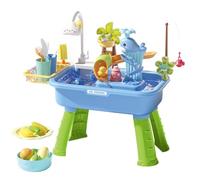 Générique Table D'Activités Aquatiques | Jouet Pêche Estival | Jouets Évier Cuisine - pour Garçons, Filles, Préscolaires, Jardin, Terrasse, Plage, Camping, Crèche, Maison, Salle De Bain, Vacances