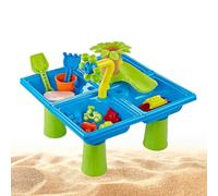 Générique Table d'Activités Sable et Eau - Caoutchouc 45x45x37cm | Table Şanđ & Wātêŕ pour Tout-Petits avec Accessoires sensoriels, Ensemble Jouets Jeu, Bain Jardin Plein air, Filles garçons