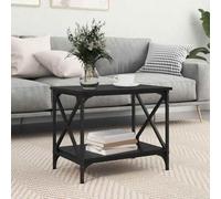 Générique Table d'appoint Chêne Noir 55 x 38 x 45 cm Bois d'ingénierie,Meubles, Tables, Tables Basses et Tables d'appoint, Tables Basses, Noir (Poids 7.7KG)