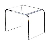 Générique Table D'appoint en Acrylique, Table Basse Moderne, Tabouret Transparent en Forme de U, Design Intemporel pour Salon, Chambre, Bureau, Transparent