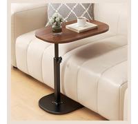 Générique Table d'appoint en Forme de C à Hauteur réglable, Table d'appoint Moderne pivotante à 360° en Forme de C pour canapé/lit, Petite Table Basse avec Plateau relevable/basculant pivotant, Table