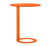 Générique Table d'appoint en Forme de C for Petit Espace, Tables de Plateau TV à Assemblage Facile, Table de canapé for Salon, Chambre à Coucher et Bureau(Orange,48x56cm)