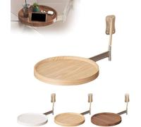 Générique Table D'Appoint Murale Pliante, Table Basse Pliable à 180°, Petit Bureau Mural Moderne, Fixation LatéRale pour la Chambre, La Cuisine Ou Chambre à Coucher(B)