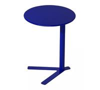 Générique Table d'appoint Ronde, Table Basse intégrée avec Base de Type V, Table d'appoint de canapé for Salon, Balcon, Appartement, Bureau, Chambre à Coucher(Blue,48x69cm)
