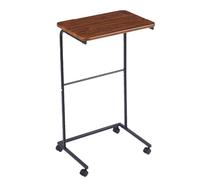 Générique Table D'appoint - Support Roulant, Bureau D'extrémité avec Cadre en Métal, Coulissante Lisse | Tables À Boissons sans Bruit Roues Meubles Living