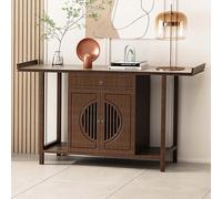 Générique Table d'autel personnelle en Noyer avec tiroir, Support de prière et de méditation, Armoire à offrandes Chinoises, Socle de Rangement de 120 cm pour la Pratique spirituelle