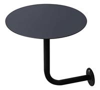 Générique Table de Bar Murale, Table de Bar Ronde à Fixation Murale, pour Bar bistrot, Bureau Flottant Salle à Manger, Cuisine, en L, d'appoint d'extérieur (Noir,50x50x45cm)